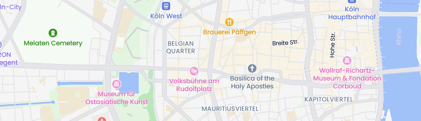 Karte mit dem ungefähren Standort