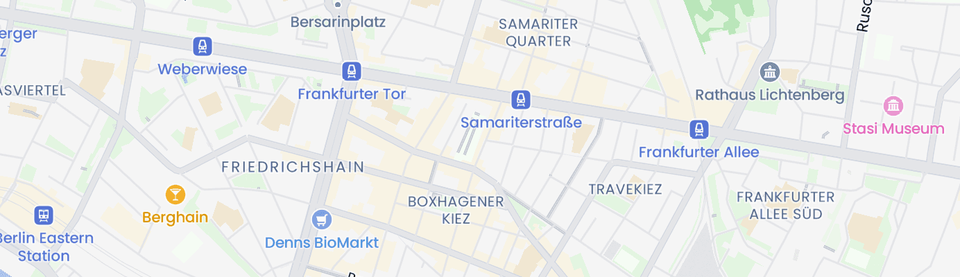 Karte mit dem ungefähren Standort