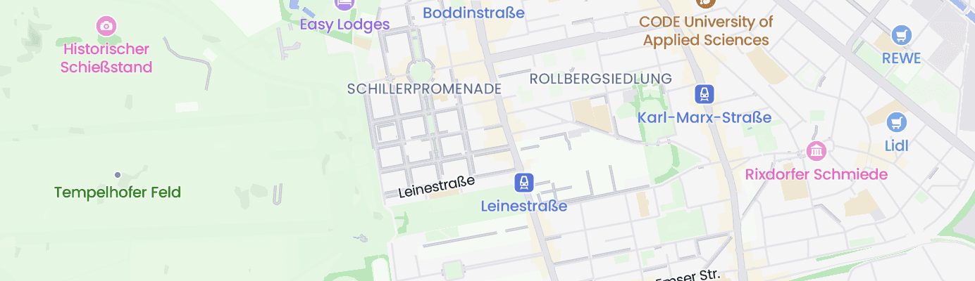 Karte mit dem ungefähren Standort