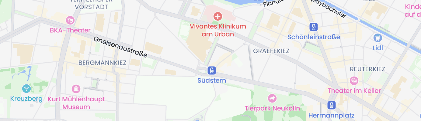 Karte mit dem ungefähren Standort