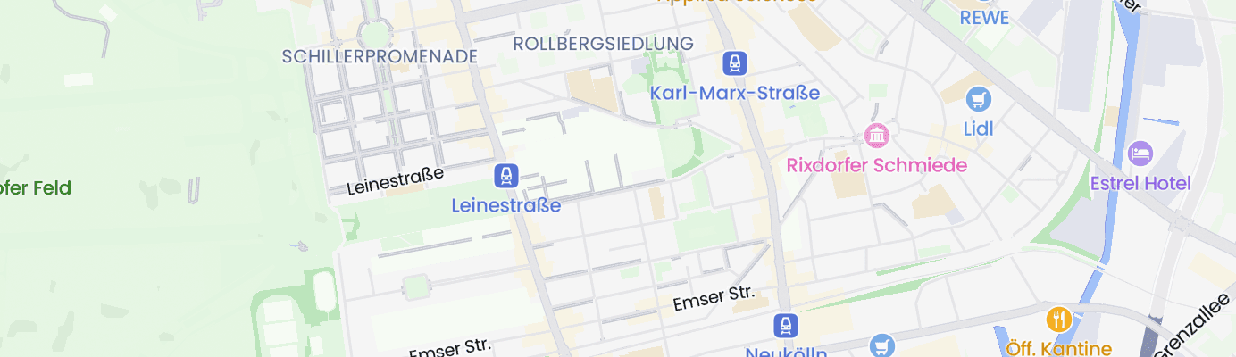 Karte mit dem ungefähren Standort
