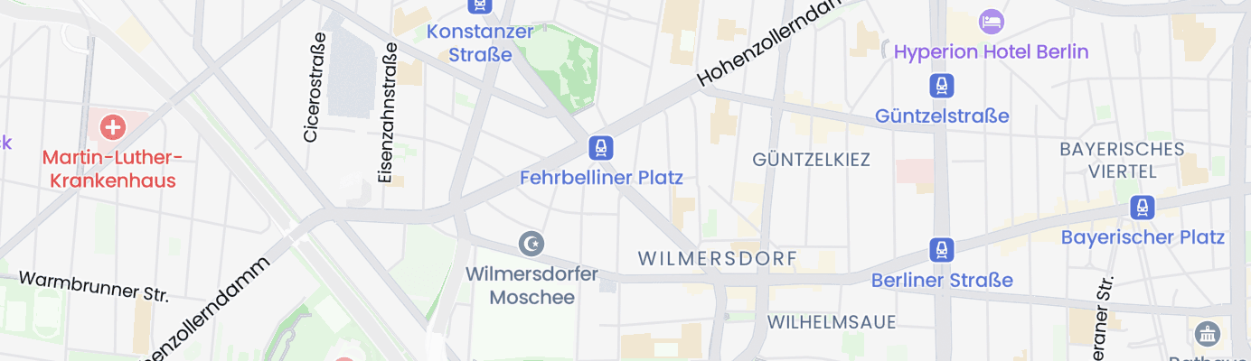 Karte mit dem ungefähren Standort