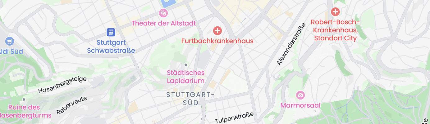 Karte mit dem ungefähren Standort