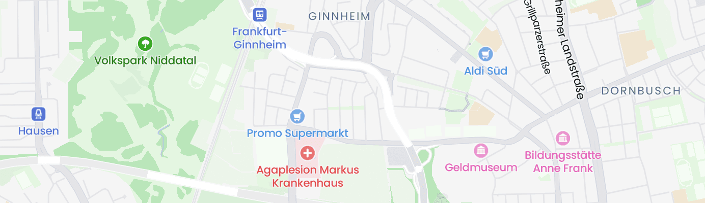 Karte mit dem ungefähren Standort