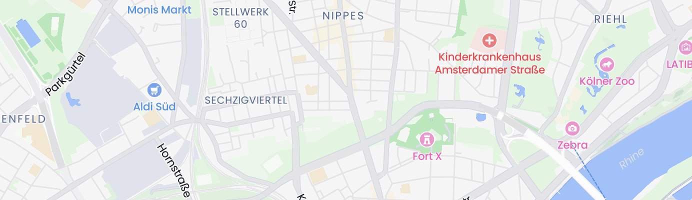 Karte mit dem ungefähren Standort