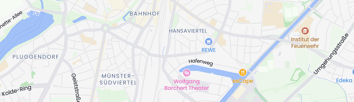 Karte mit dem ungefähren Standort