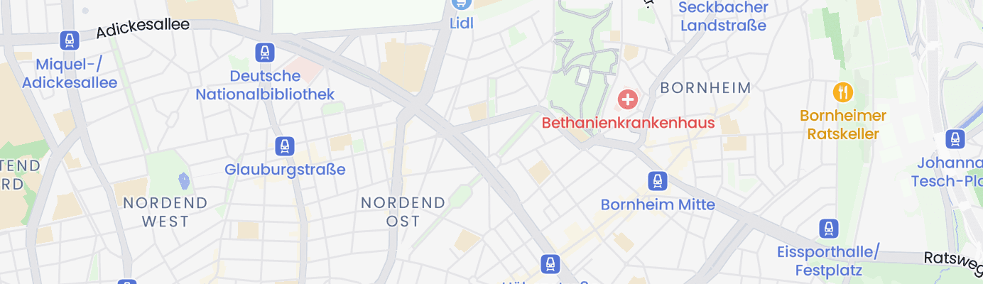 Karte mit dem ungefähren Standort