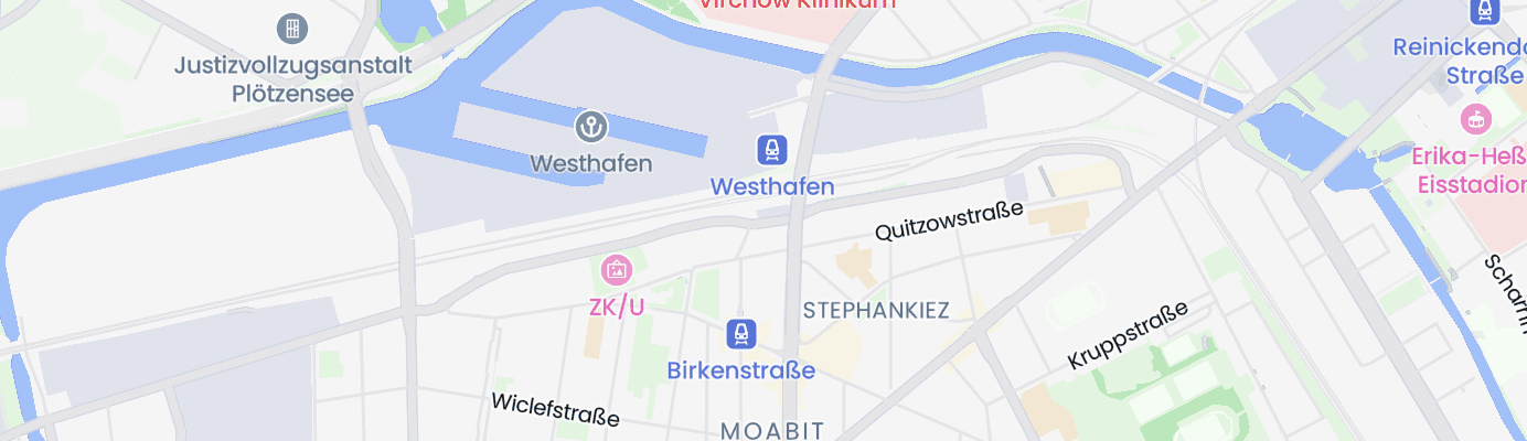 Karte mit dem ungefähren Standort