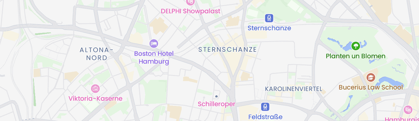 Karte mit dem ungefähren Standort
