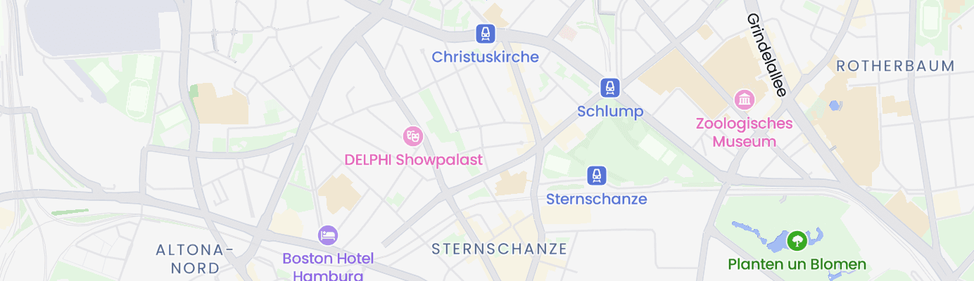 Karte mit dem ungefähren Standort