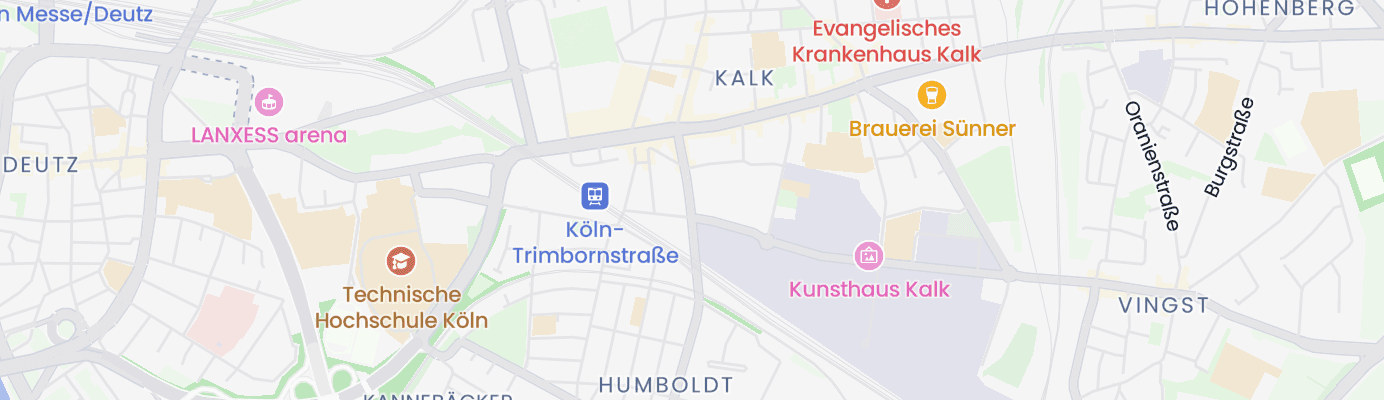 Karte mit dem ungefähren Standort