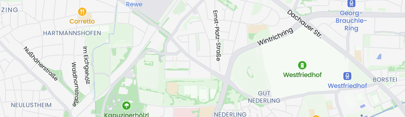 Karte mit dem ungefähren Standort
