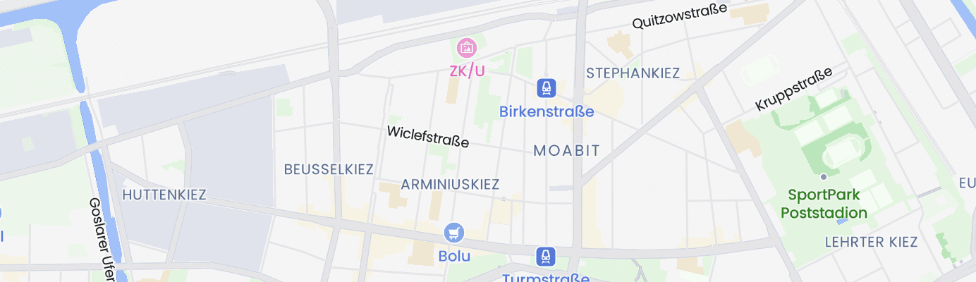 Karte mit dem ungefähren Standort