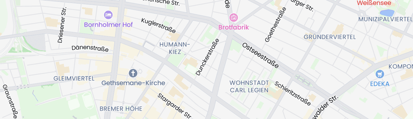Karte mit dem ungefähren Standort