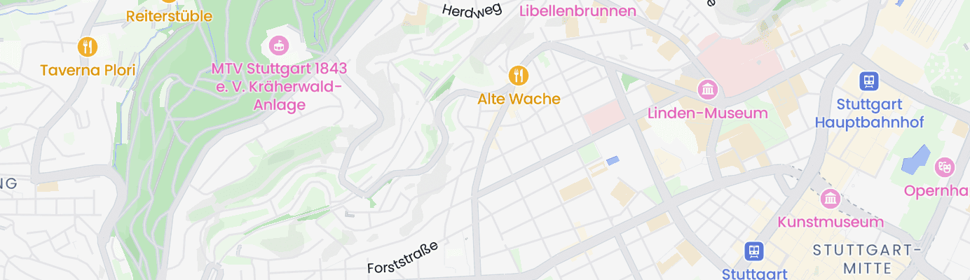Karte mit dem ungefähren Standort