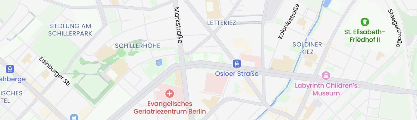 Karte mit dem ungefähren Standort