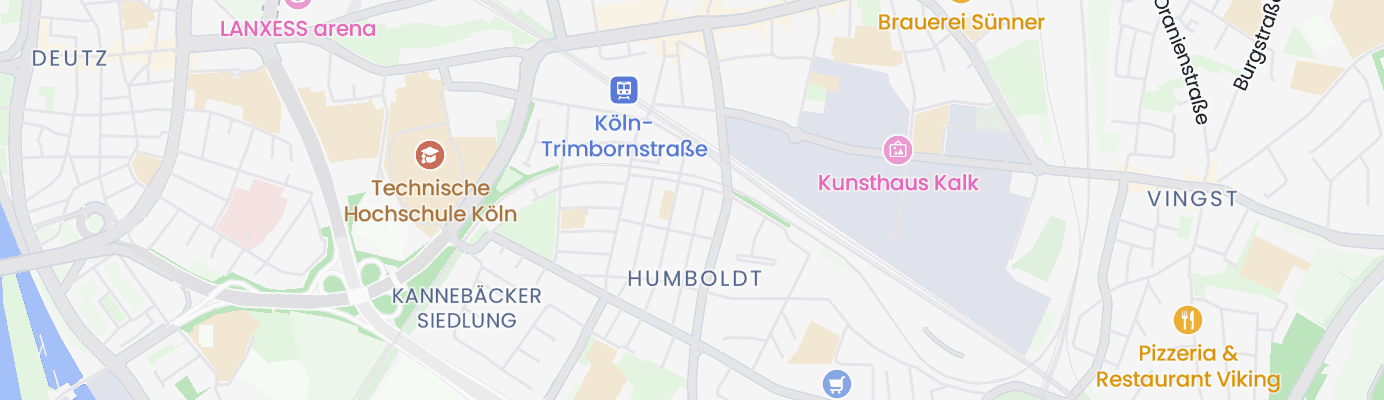 Karte mit dem ungefähren Standort