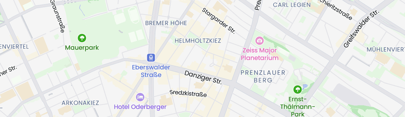 Karte mit dem ungefähren Standort