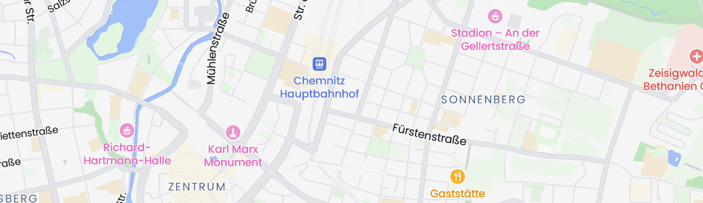 Karte mit dem ungefähren Standort