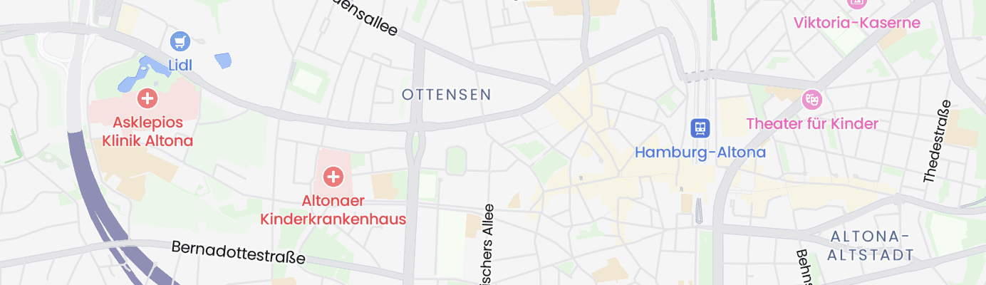 Map showing the approximate location