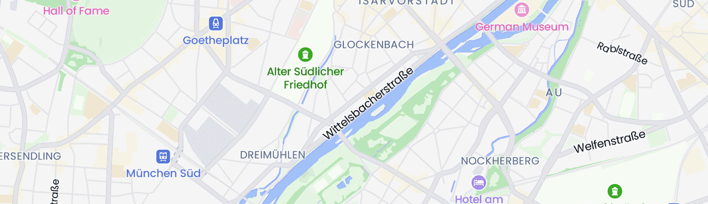 Karte mit dem ungefähren Standort