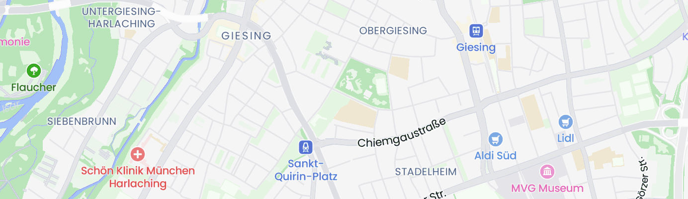 Karte mit dem ungefähren Standort