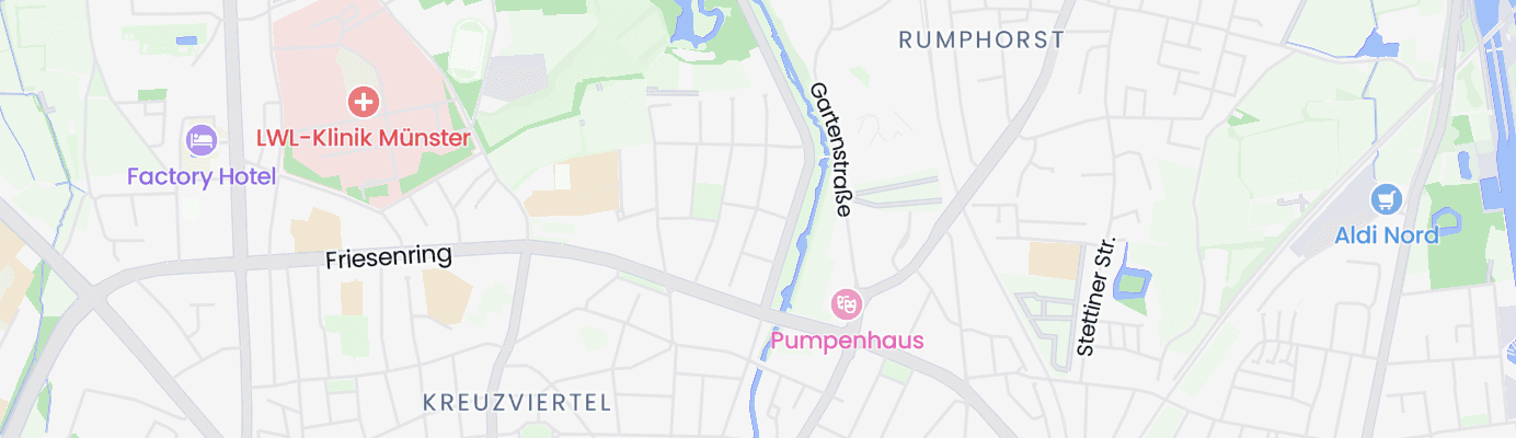 Karte mit dem ungefähren Standort