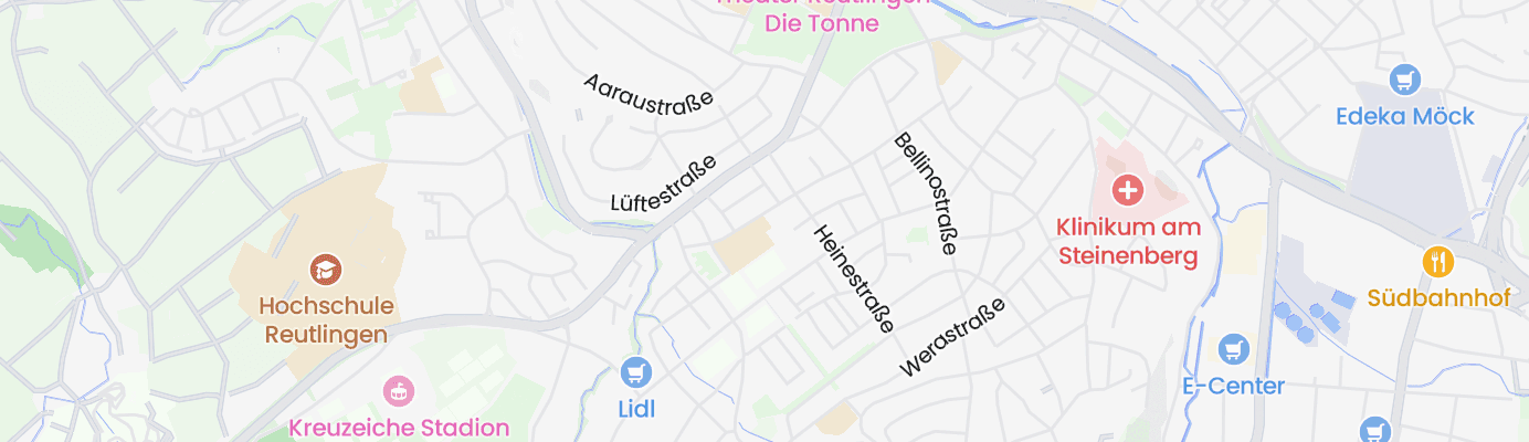 Karte mit dem ungefähren Standort
