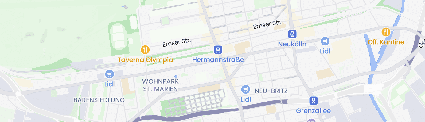 Karte mit dem ungefähren Standort