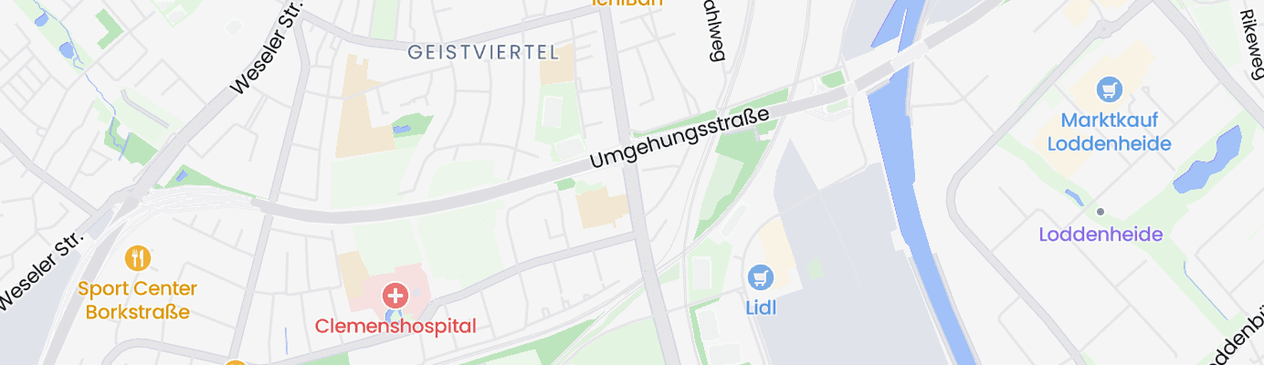 Karte mit dem ungefähren Standort