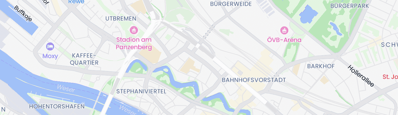 Karte mit dem ungefähren Standort