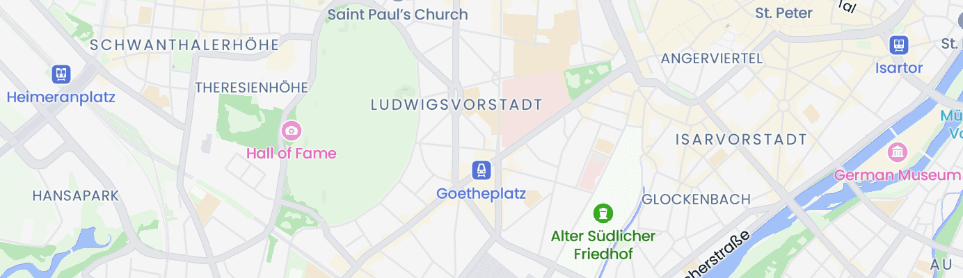 Karte mit dem ungefähren Standort
