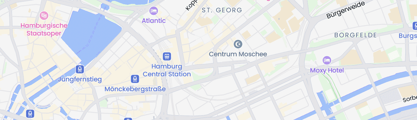 Karte mit dem ungefähren Standort