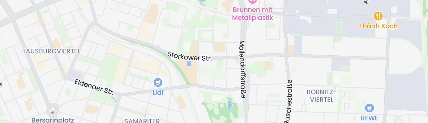 Karte mit dem ungefähren Standort