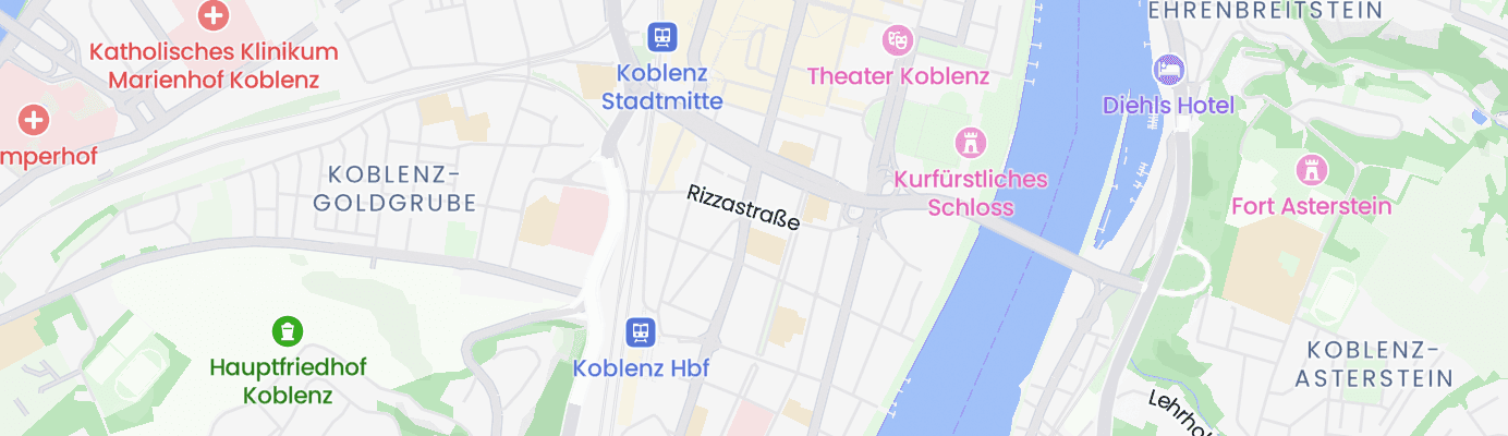 Karte mit dem ungefähren Standort