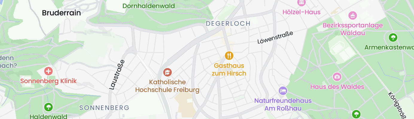 Karte mit dem ungefähren Standort