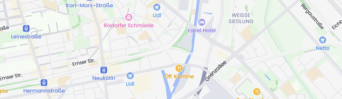 Karte mit dem ungefähren Standort