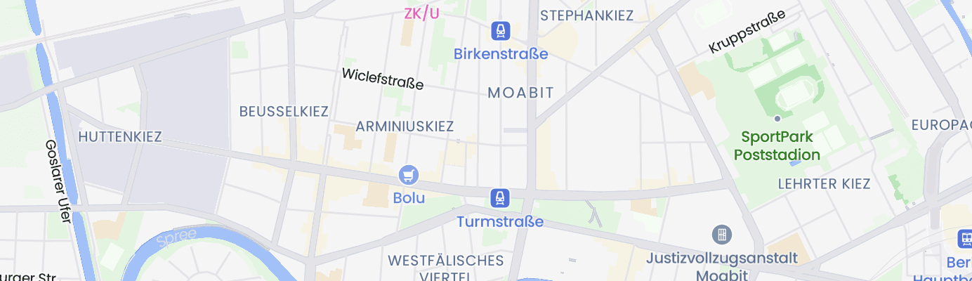 Karte mit dem ungefähren Standort