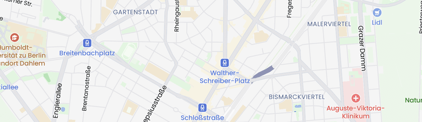 Karte mit dem ungefähren Standort