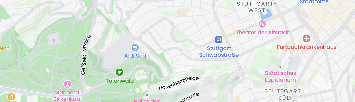 Karte mit dem ungefähren Standort