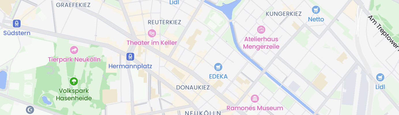 Karte mit dem ungefähren Standort