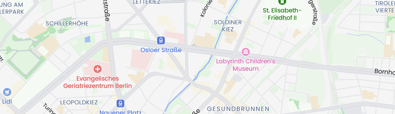 Karte mit dem ungefähren Standort
