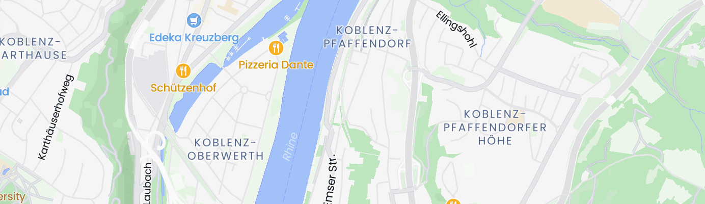 Karte mit dem ungefähren Standort
