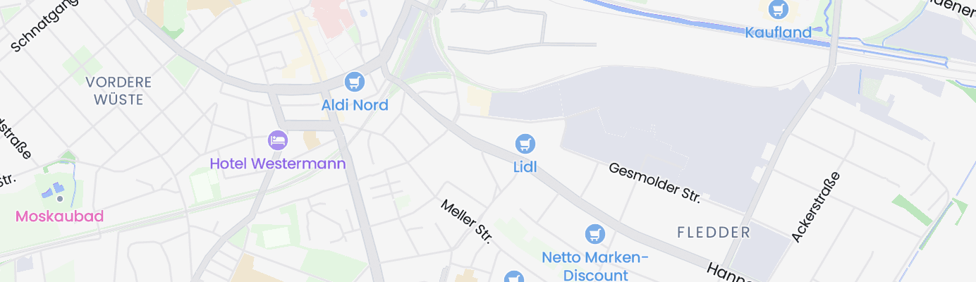 Karte mit dem ungefähren Standort