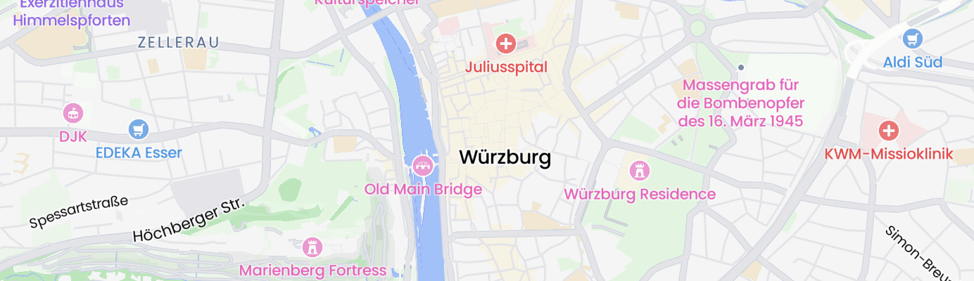 Karte mit dem ungefähren Standort