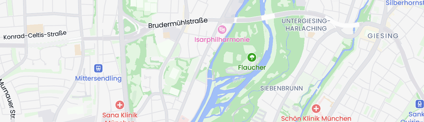 Karte mit dem ungefähren Standort