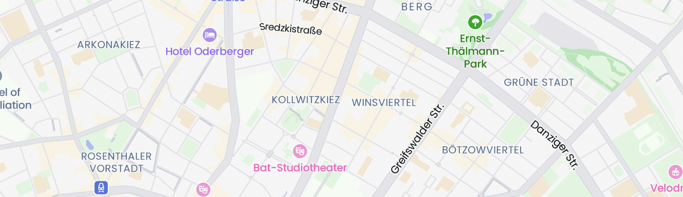 Karte mit dem ungefähren Standort