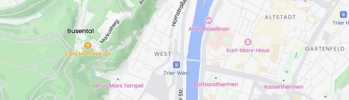 Karte mit dem ungefähren Standort