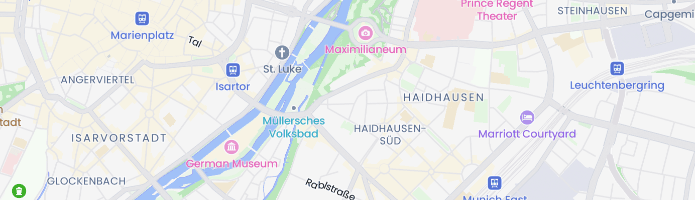 Karte mit dem ungefähren Standort