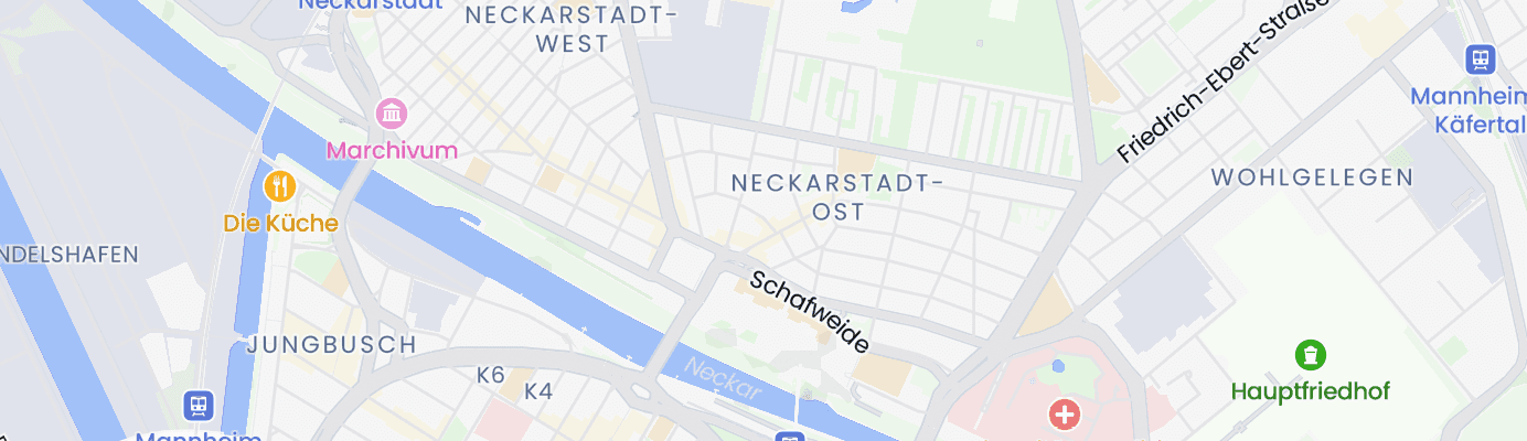 Karte mit dem ungefähren Standort